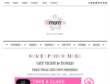 Tablet Screenshot of fitmomtv.com